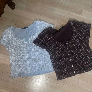 2 BRANDY SHIRTS SIZE: S/M WORN 1 TIME PRICE IS FOR BOTH SHIRTS